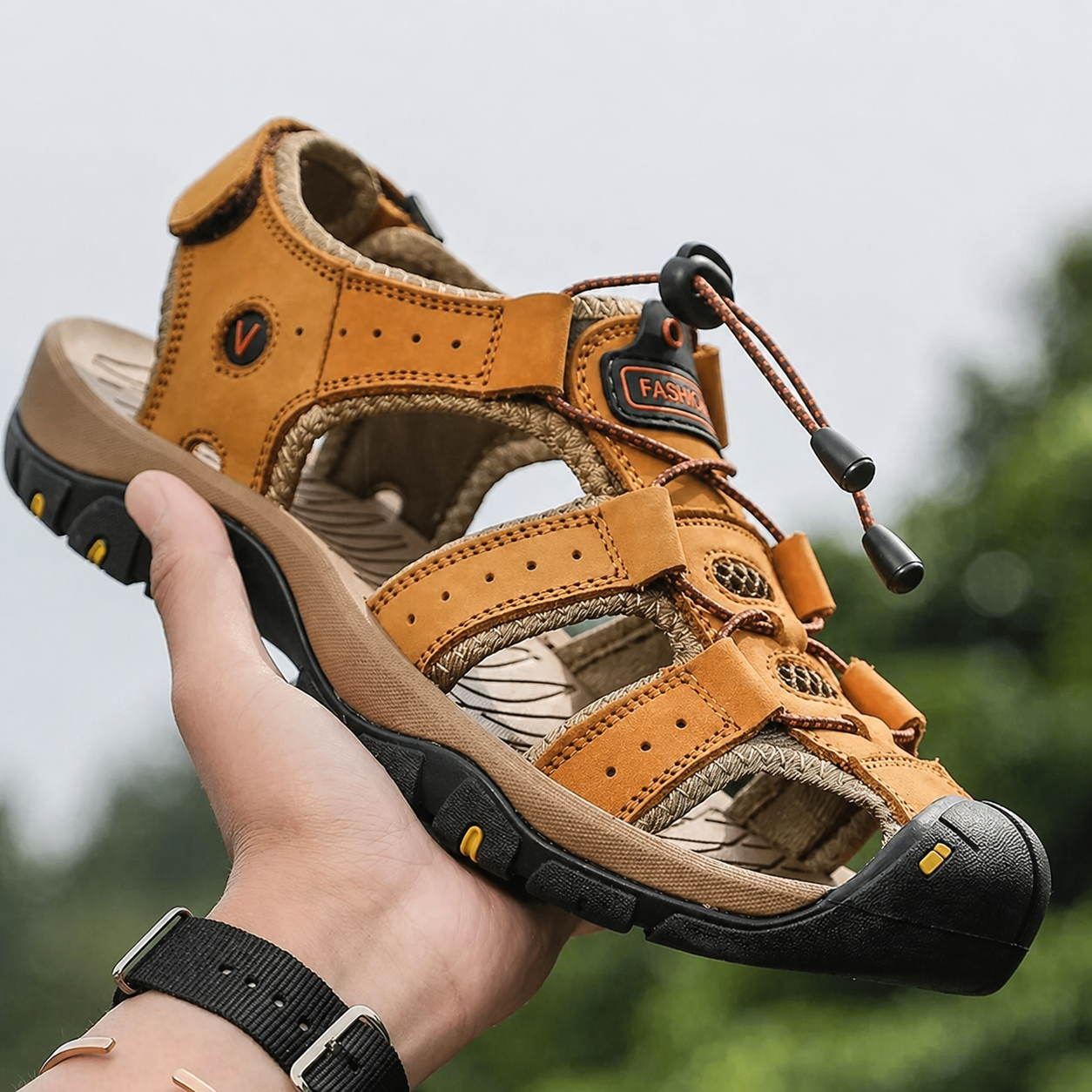ErgoStride™ – Komfort-Sandalen für Herren für jedes Gelände