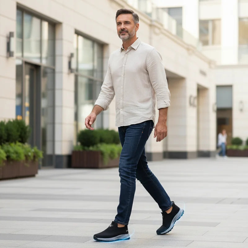 FlexRelief™ – Orthopädische Herrenschuhe ohne Schnürsenkel