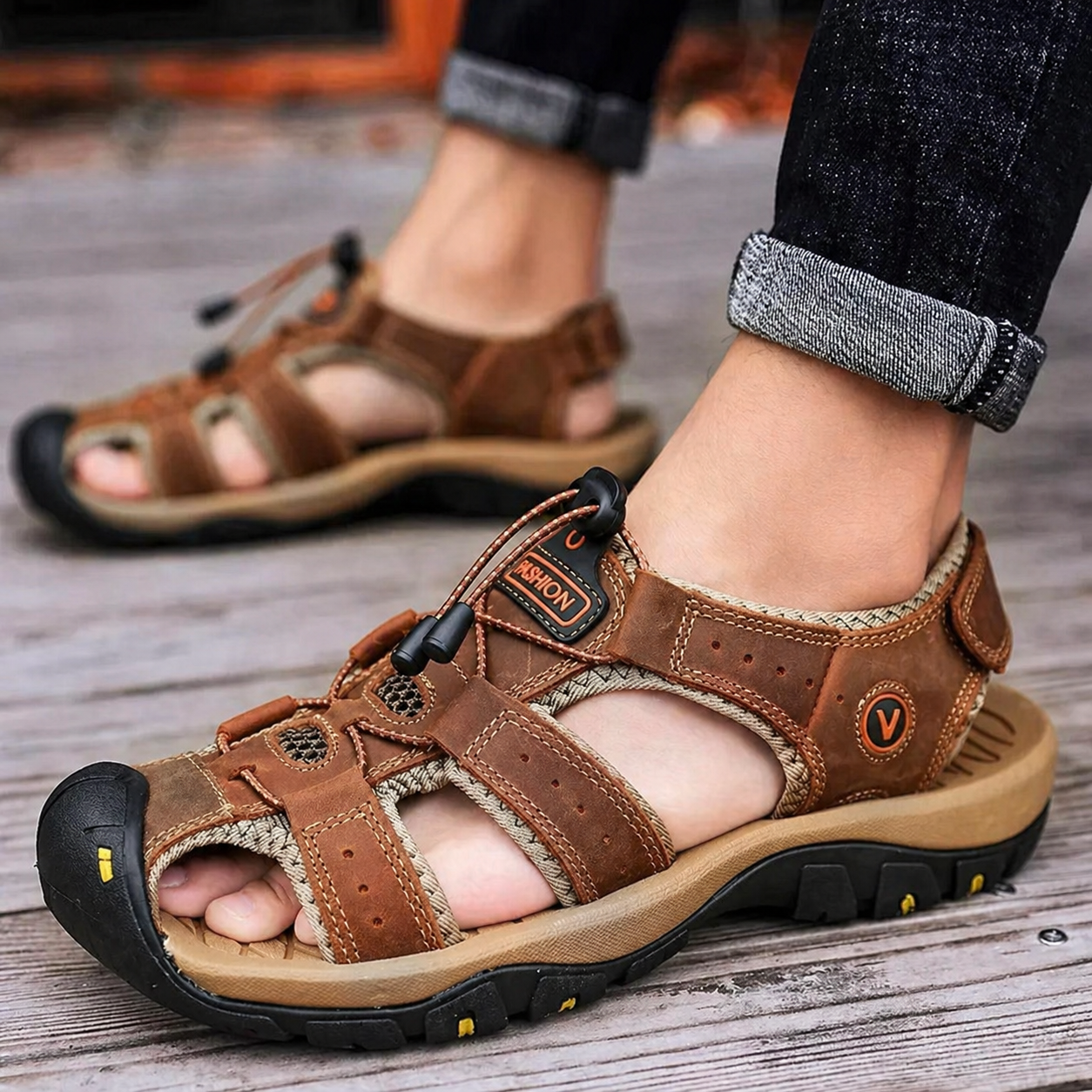 ErgoStride™ – Komfort-Sandalen für Herren für jedes Gelände
