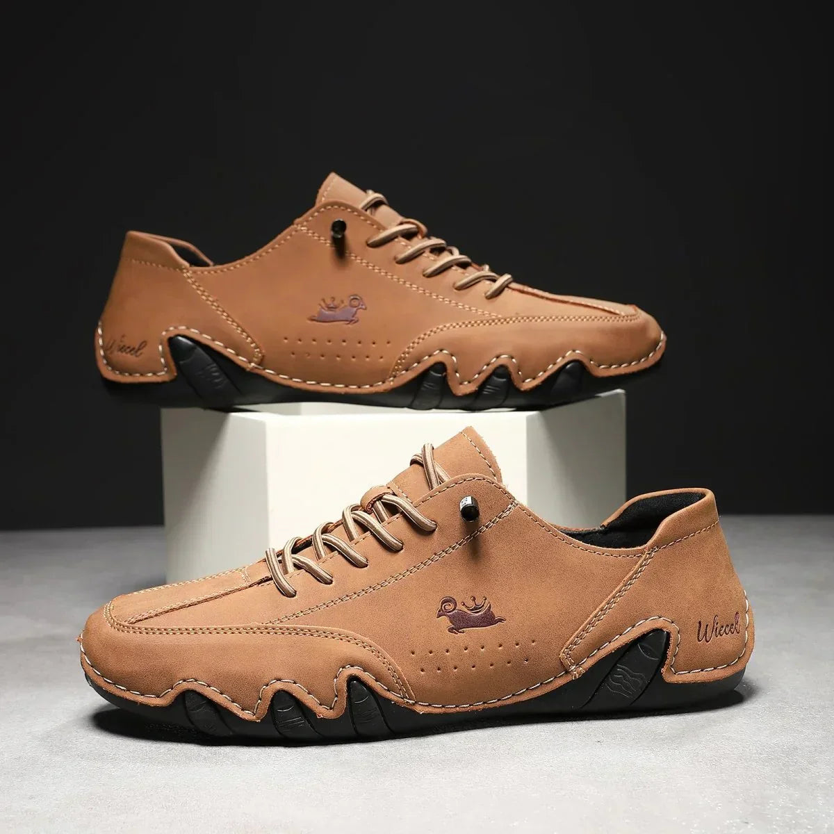 Barfußschuhe aus Leder mit maximalem Komfort • Wiecel™